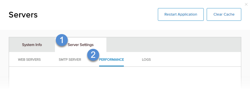 Server Settings > Performance